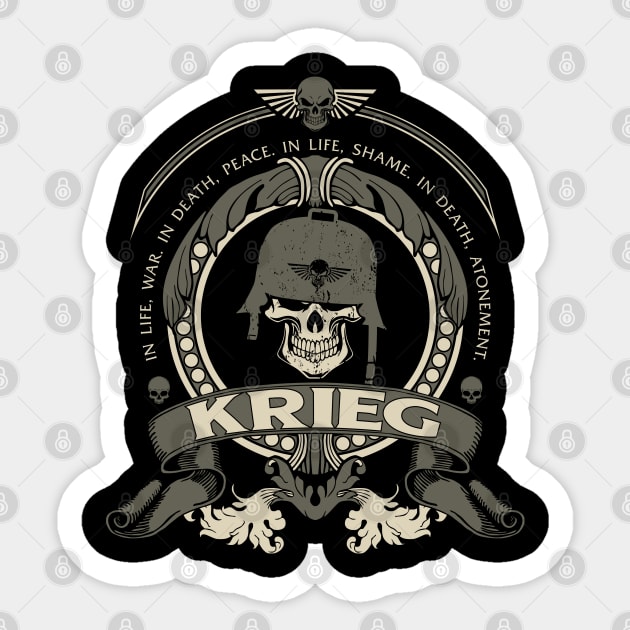 KRIEG - ELITE EDITION Sticker by Absoluttees